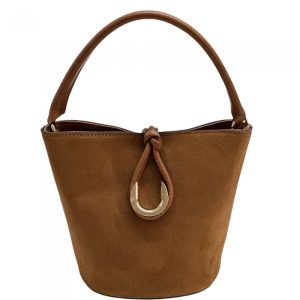 Nadia Suede Bucket Bag