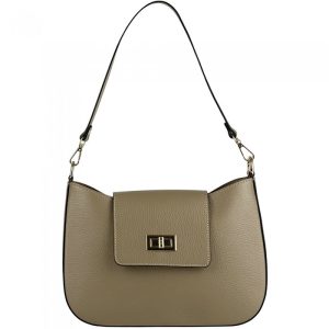 Costanza Structured Leather Shoulder Bag