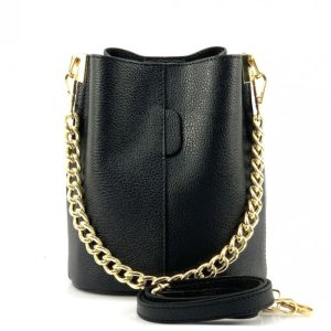 Maddalena leather bucket bag